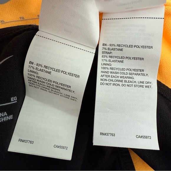 Women’s Nike Swim Ribbed Midkini Bandeau 2 Piece Bikini Swimsuit XL - Picture 11 of 15